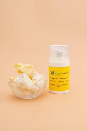 1 hand pump of Shea and cocoa eczema relief cream 